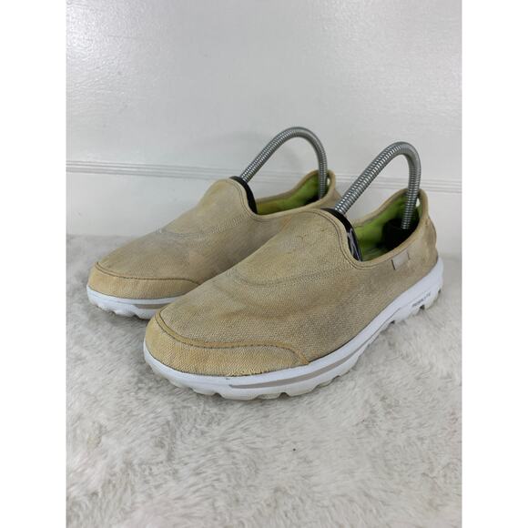 Skechers Rival Go Walk Women's Tan Slip-On Shoes Size 8.5 - Picture 1 of 8